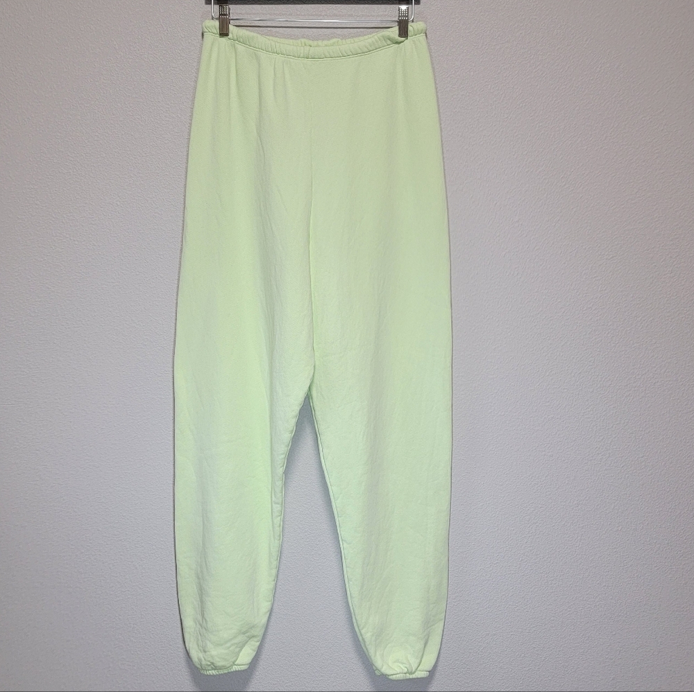 Joah Brown Oversized Jogger Swestpants Melon French Terry Neon - Picture 2 of 5